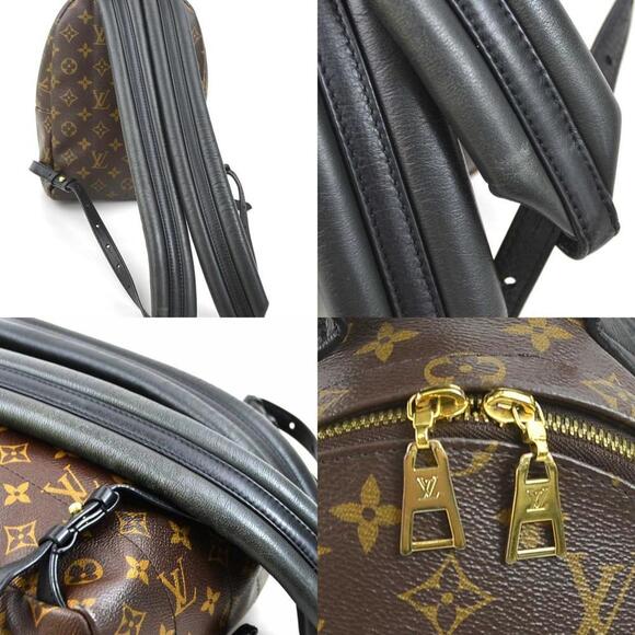 LOUIS VUITTON Black Monogram Backpack - Picture 4 of 5